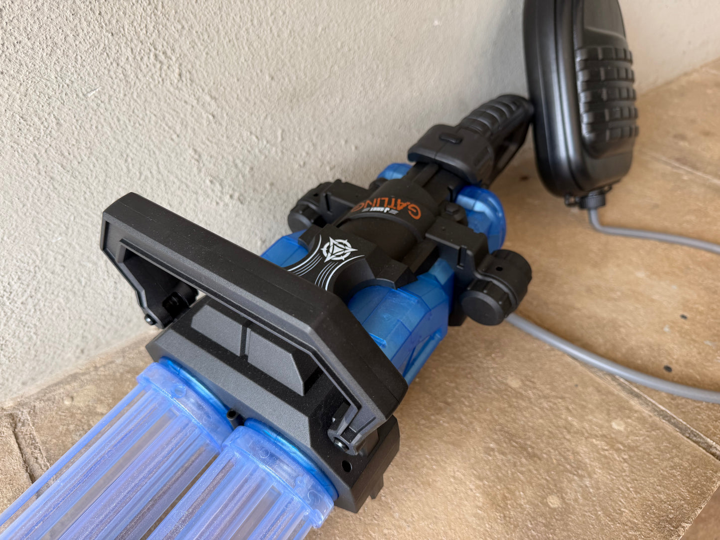Fucile ad Acqua Elettrico "Gatling" (VULCAN) - Raffica Rapida e Trasparente