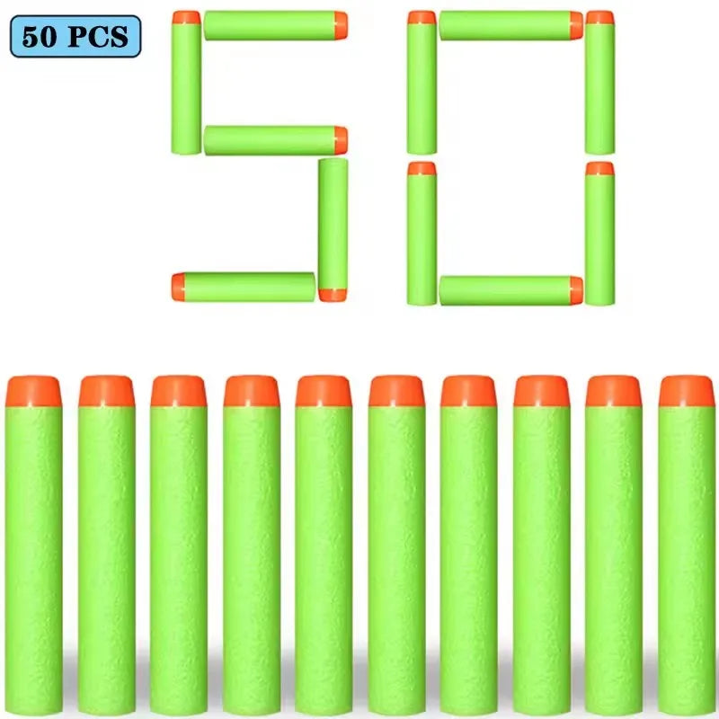 100/50pcs 7.2cm Refill Darts Bullets for Nerf N-Strike Elite Series Blasters Gun Soft Bullet Foam Guns Accessories Children Toy
