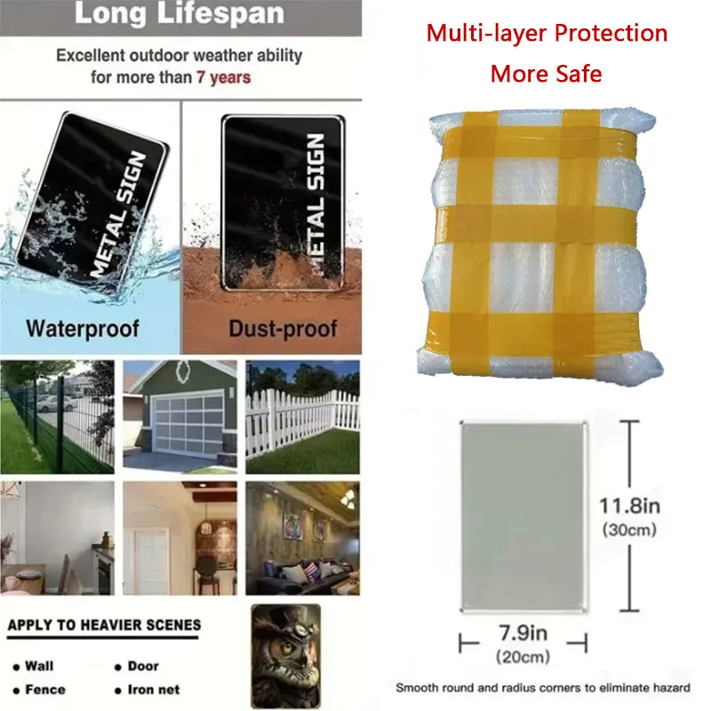 1pc Resident Evil Movie Metal Poster Tin Sign - 20x30cm Plate