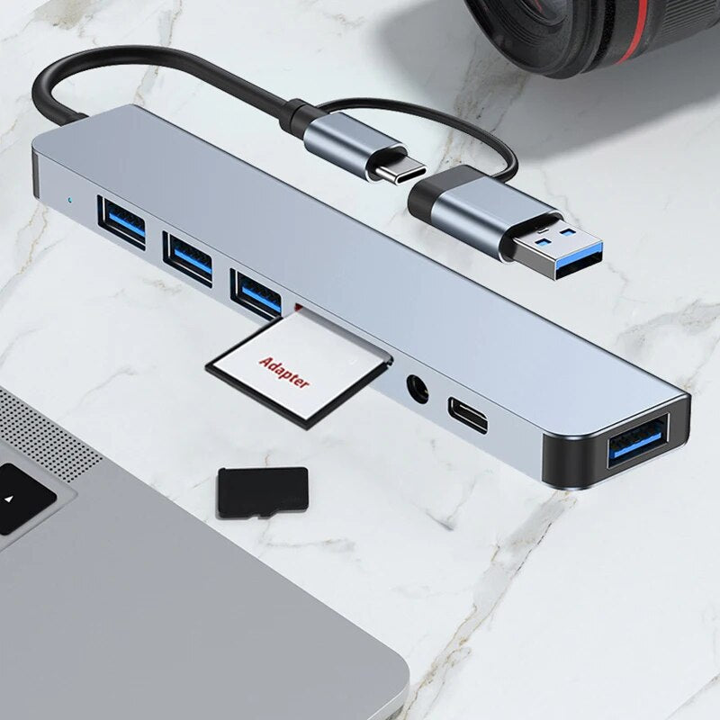 Multi usb prese con lettore di memoria