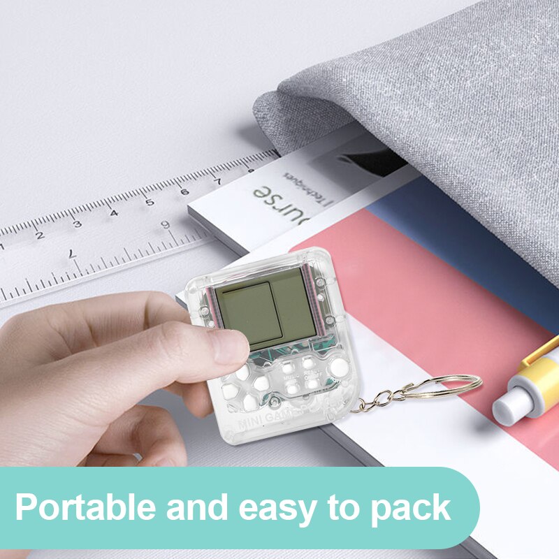 mini console portachiavi portatile diversi giochi