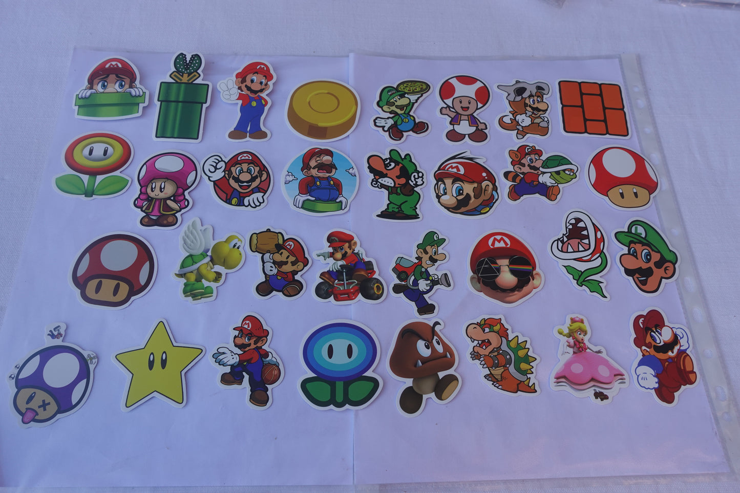 Super mario lotto adesivi 50 pz