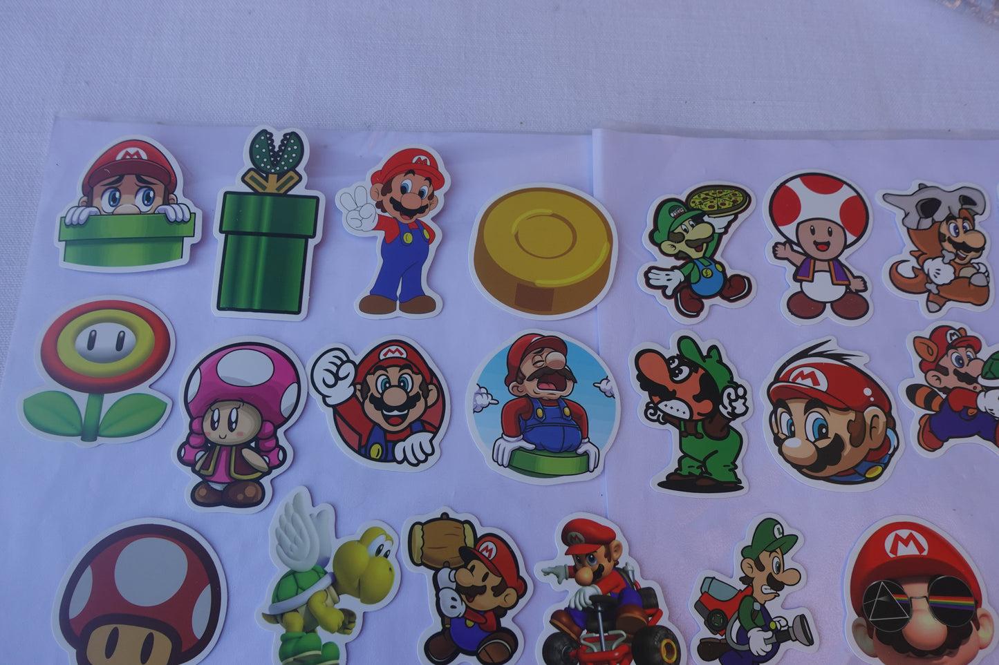 Super mario lotto adesivi 50 pz