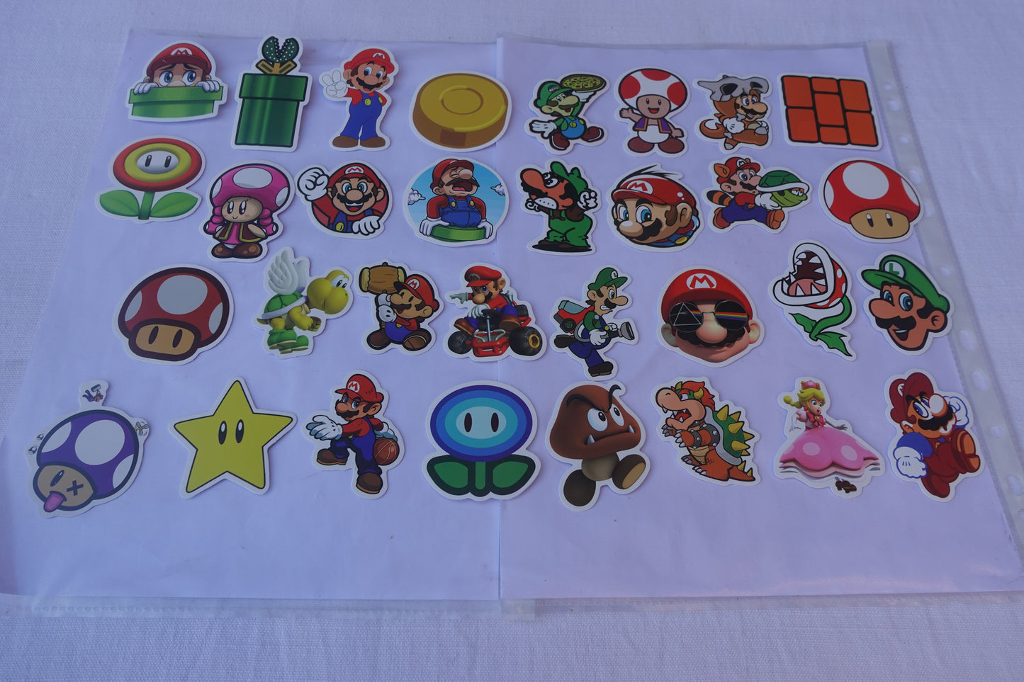 Super mario lotto adesivi 50 pz