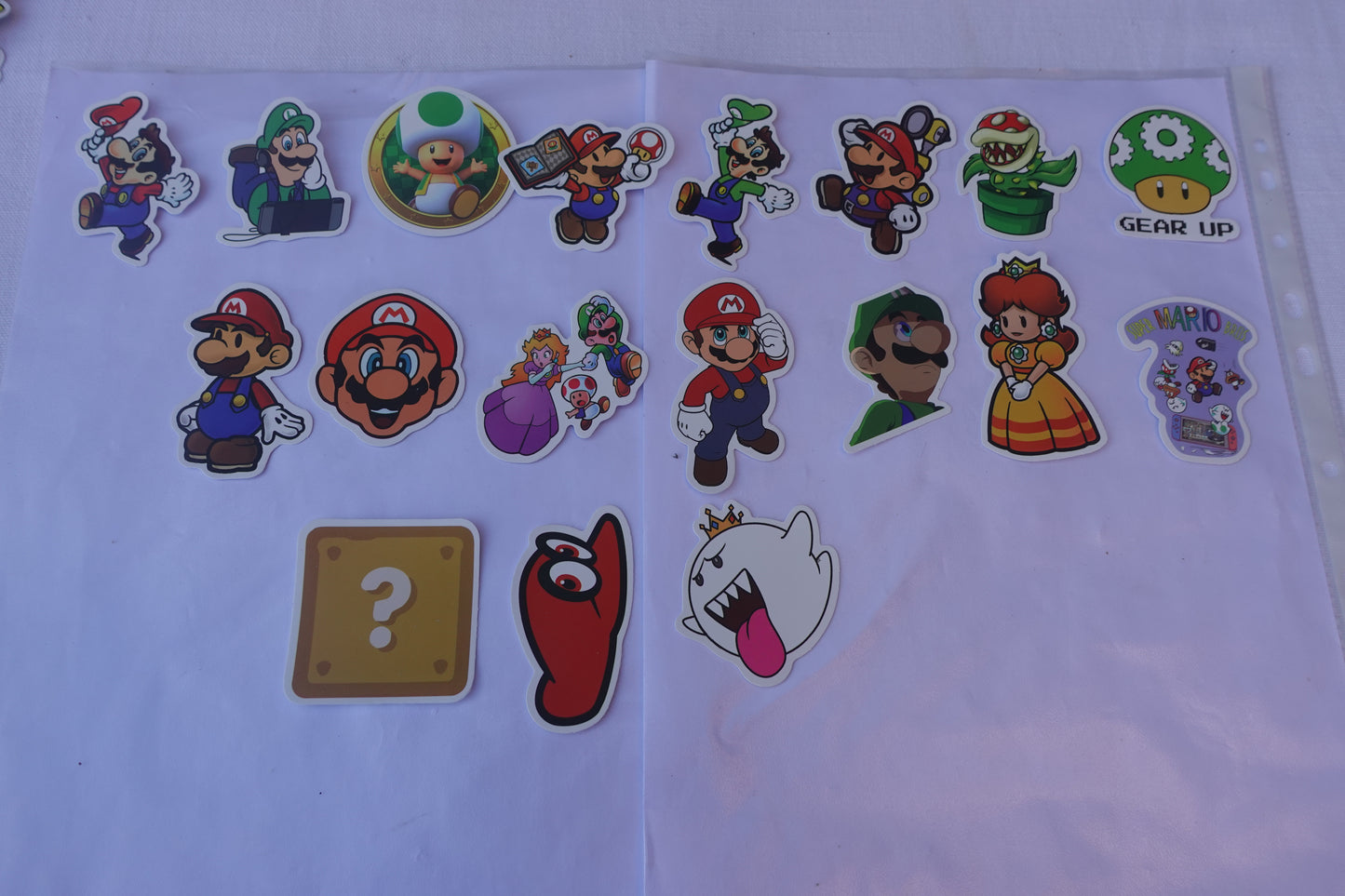 Super mario lotto adesivi 50 pz