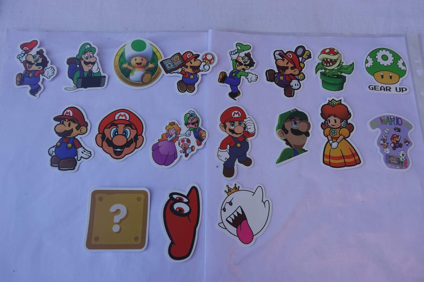Super mario lotto adesivi 50 pz