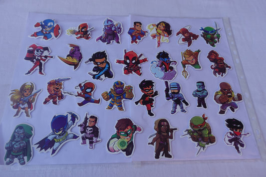 Marvel lotto 50 adesivi