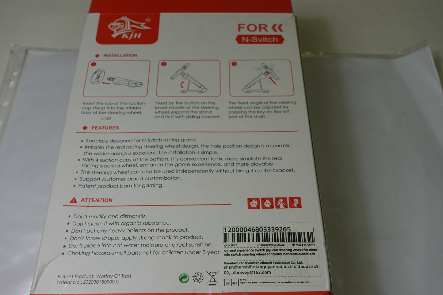 Volante per Nintendo Switch Joy-Con - Perfetto per Mario Kart