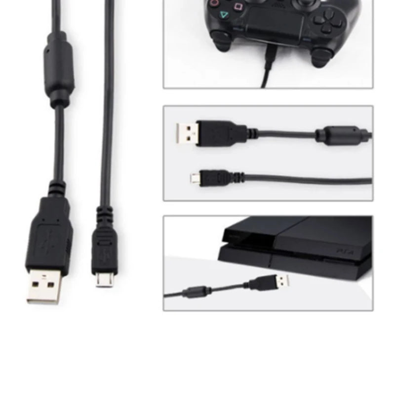 Charging Data Cable for PS4 Joystick Charger Cable for PS 4 Controller Game Accessories