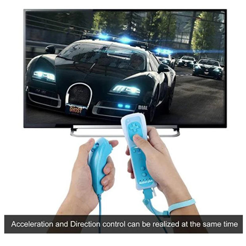 Wireless Remote Controller For Wii Nunchuck with Motion Plus Wireless Gamepad For  Wii Console Joystick Joypad