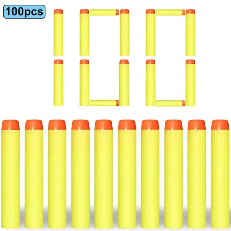 100/50pcs 7.2cm Refill Darts Bullets for Nerf N-Strike Elite Series Blasters Gun Soft Bullet Foam Guns Accessories Children Toy
