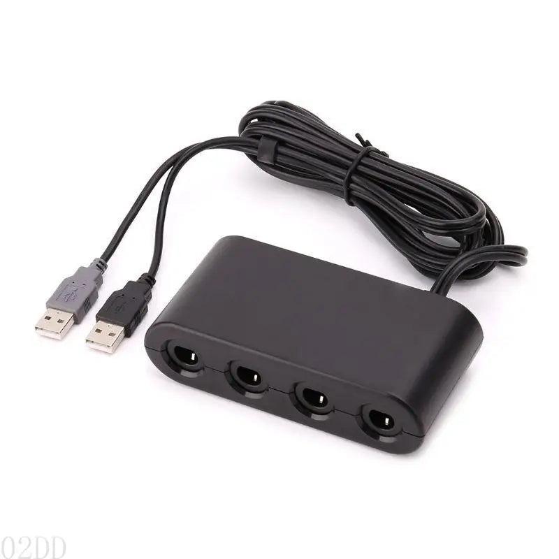 AP28 3 in 1 Game Converter for GameCube Controller USB Adapter for to Wiiu Pc Game Accessories Black