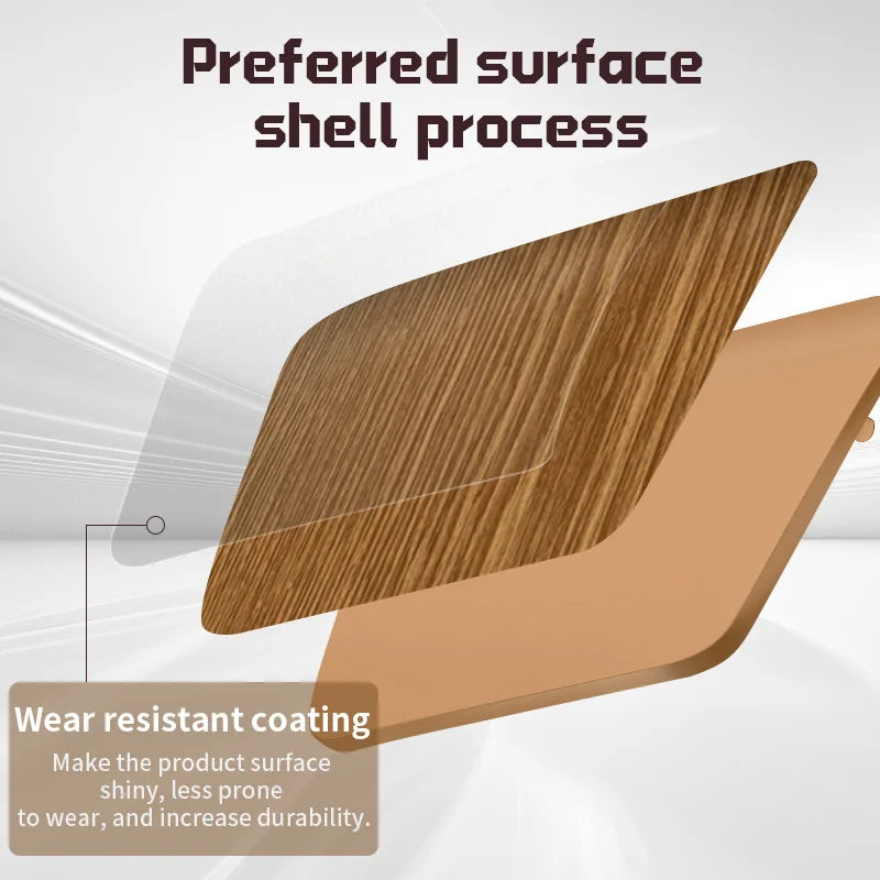 Redesigned and replaced front shell touchpad compatible with PS5 controller BDM-010, 020, 030, 040, 050-Wood grain pattern