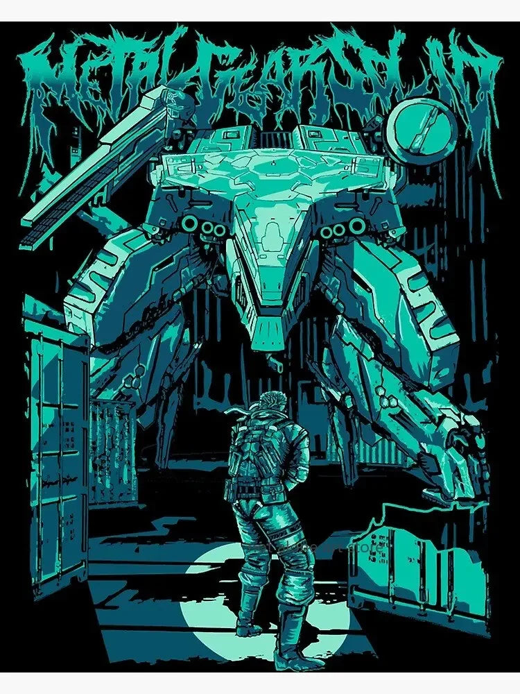 Metal Gear Solid Series Art Poster - Canvas Print Wall Decor for Game Enthusiasts