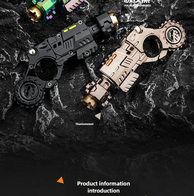 Metal Alloy Shell-Ejecting Toy Pistol Set Fun Shooting Sensory Toy Stress Relief EDC Office Desk Gadget Gift for Boys Adults