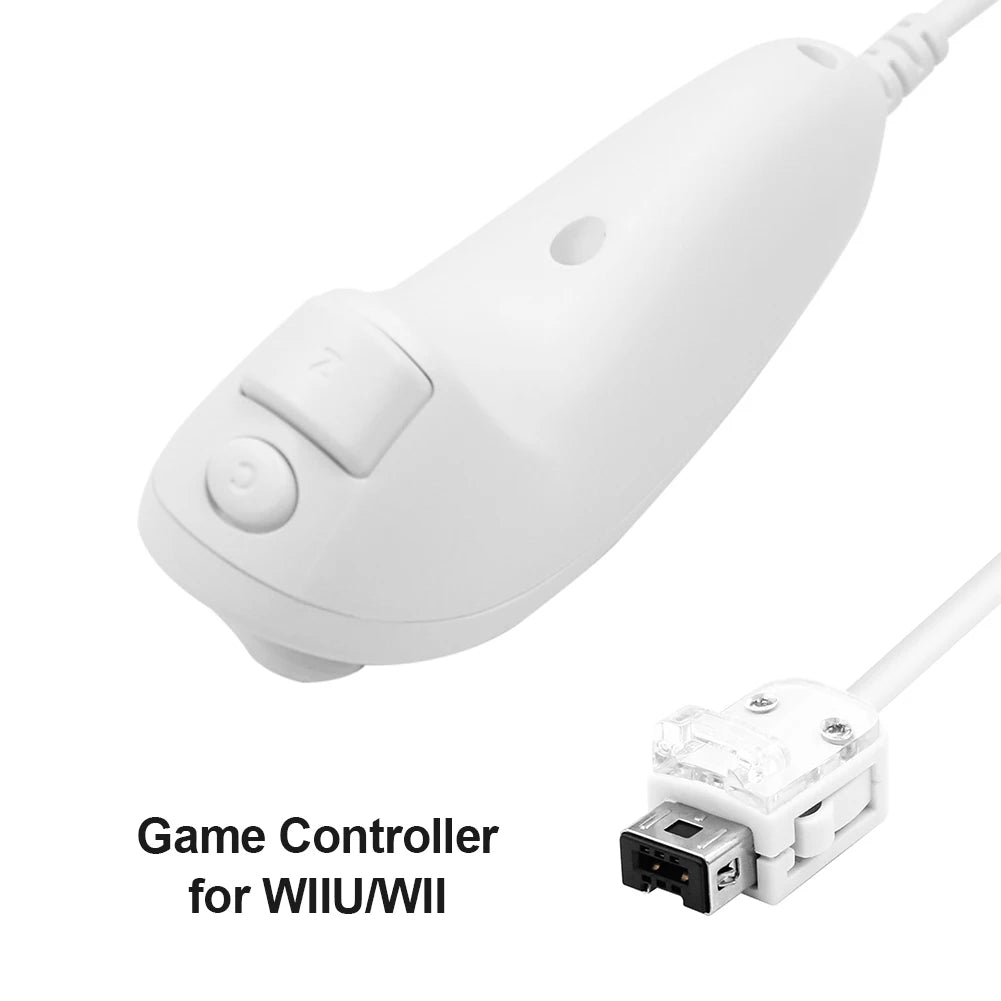Game Controller Gamepad Gaming Accessories Joystick Replacement for Wii Wii U Nunchuk Wired Game Controller