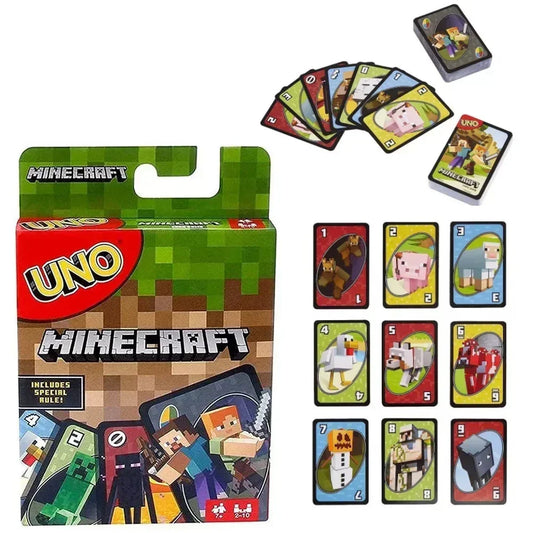 ！！Hot UNO Joint Minecraft Solitaire Multiplayer Entertainment Card Game 2025 Super Fun Parent-Child Interaction Puzzle Poker