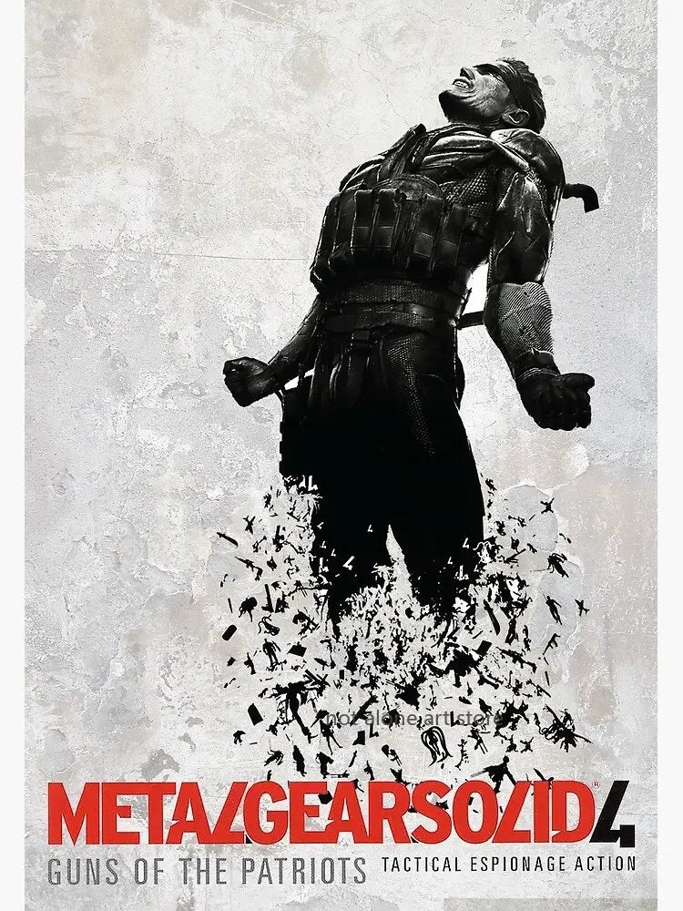 Metal Gear Solid Series Art Poster - Canvas Print Wall Decor for Game Enthusiasts