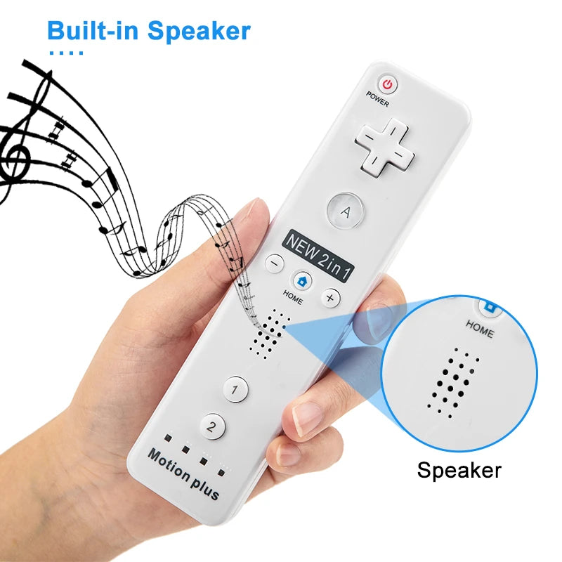 1 Set/2 Set Remote Controller with Nunchuck Controller for Wii Games Control for Wii Console Wireless Gamepad with Motion Plus