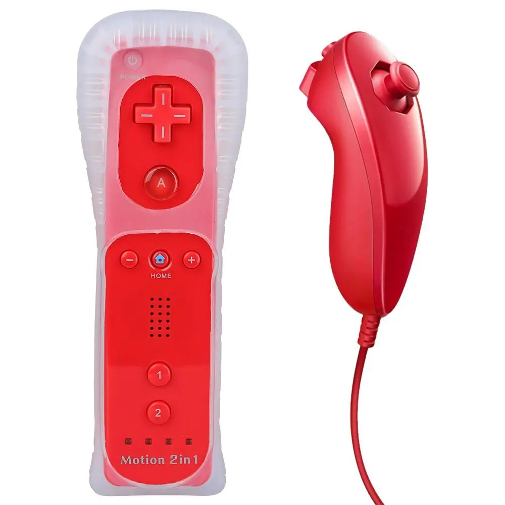 STORM WYRM Controllers Compatible for wii and Wii U with Built in Motion Plus,Controller with Silicone Case and Wrist WU001