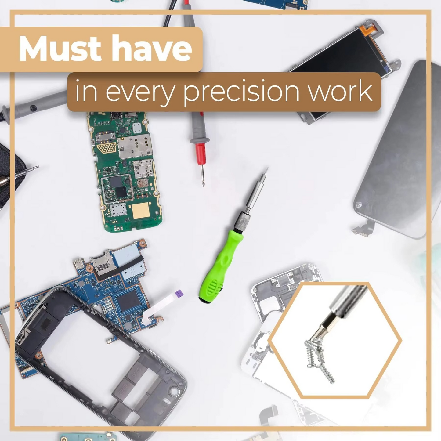 Kit di Cacciaviti di Precisione Multifunzione per Riparazione Console e Dispositivi Elettronici