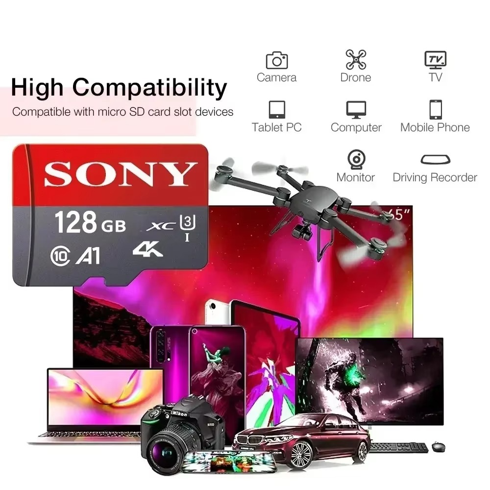 Scheda di Memoria SDHC Sony Ad Alta Velocità (Classe 10) 64 GB
