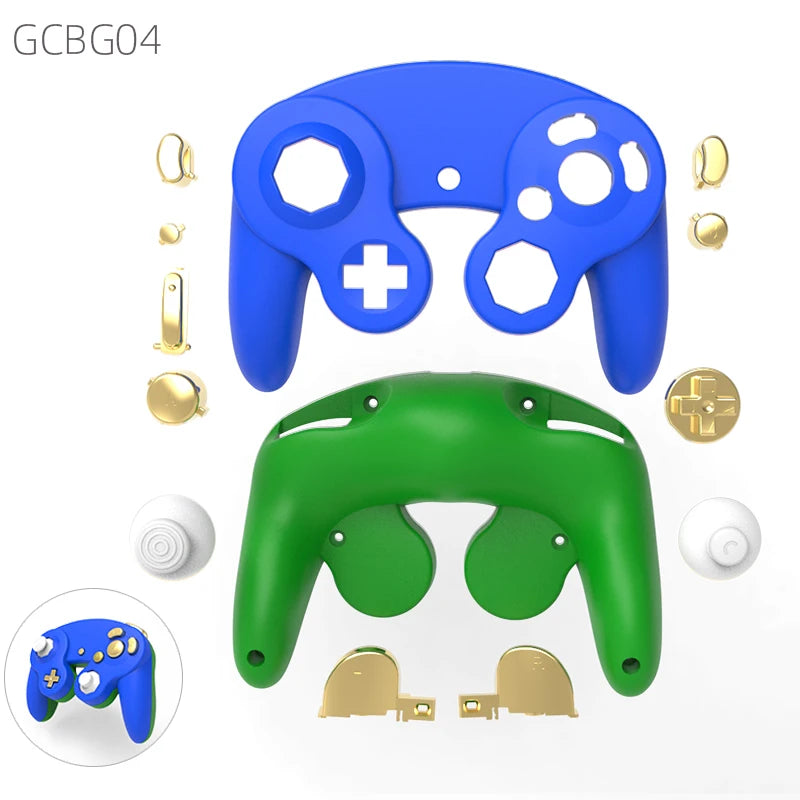 DATA FROG Custom GameCube Controller for Smash Shell Buttons Housing Gamepad Replacement Parts for NGC Joystick