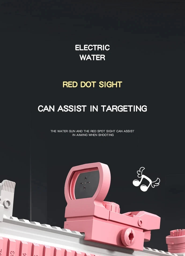 M416 Water Gun Electric Pistol Shooting Toy Full Automatic Summer Shoot Beach Outdoor Fun Toy For Children Boys Girl Adults Gift