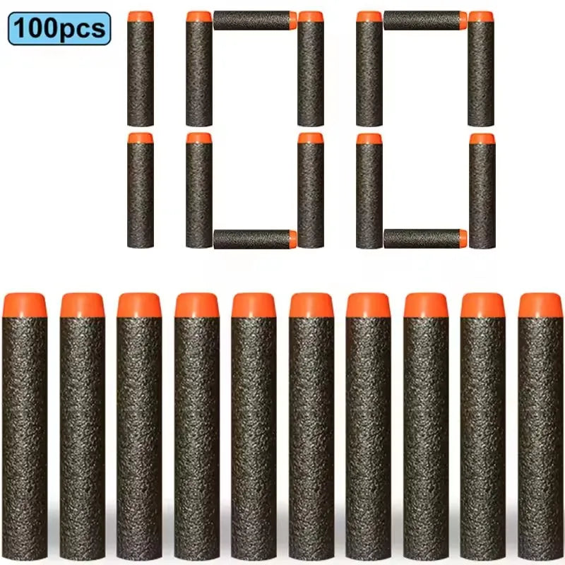 100/50pcs 7.2cm Refill Darts Bullets for Nerf N-Strike Elite Series Blasters Gun Soft Bullet Foam Guns Accessories Children Toy