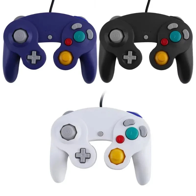 Wired Game Controller for GameCube NGC Single Button Wired Gamepad Joystick for NGC Game Console