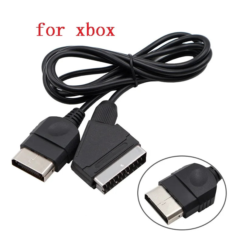1.8m RGB Scart Cable For PS2/PS1/PS3/SEGA Mega Drive1/MD2/DC Dreamcast/Saturn/XBOX/XBOX 360 Retro Video Game Consoels