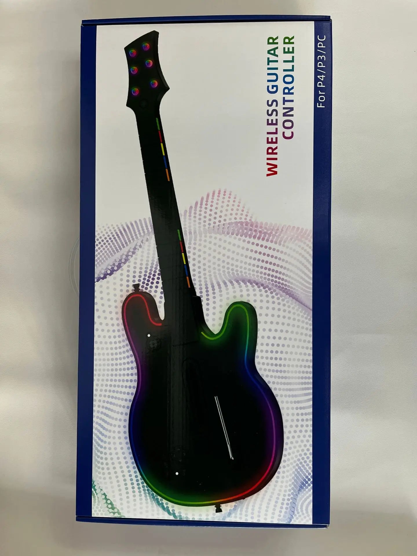 EAEY Wireless Guitar Controller for PS4 Game Console, Compatible with PS3 Console and PC, Suitable for Rock Band - style Games