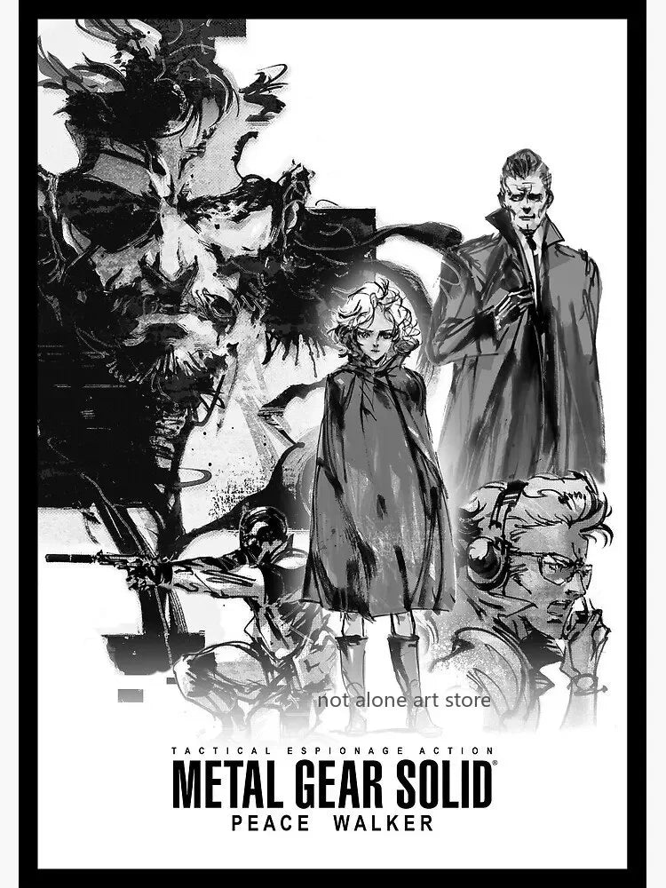 Metal Gear Solid Series Art Poster - Canvas Print Wall Decor for Game Enthusiasts