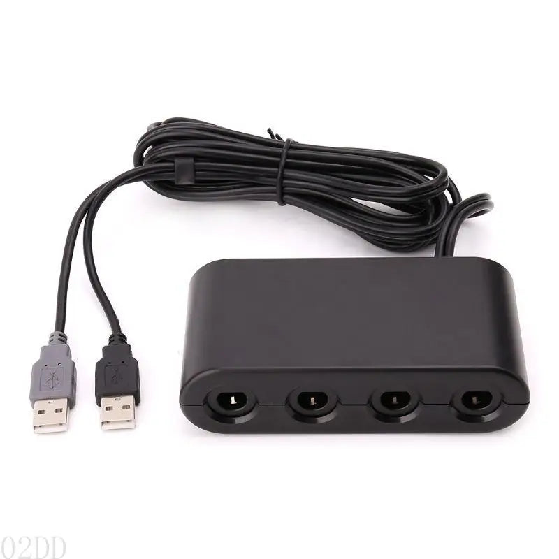 AP28 3 in 1 Game Converter for GameCube Controller USB Adapter for to Wiiu Pc Game Accessories Black