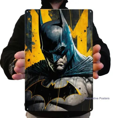1r,Batman Movie Metal Poster Art  - Wall Decor Tin Sign - Size: 20x30cm-metal sign