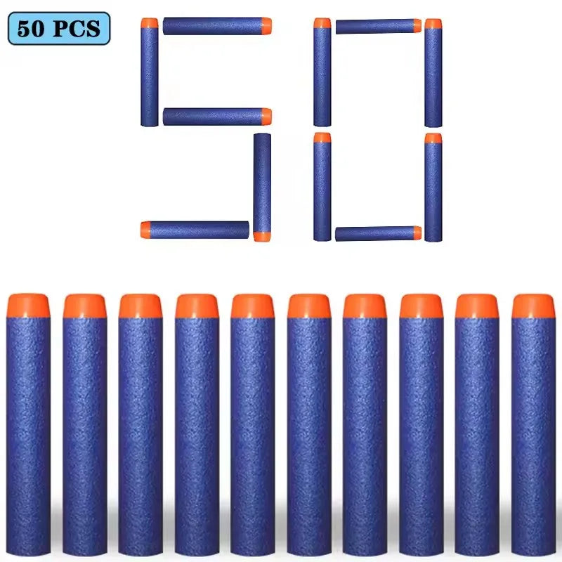 100/50pcs 7.2cm Refill Darts Bullets for Nerf N-Strike Elite Series Blasters Gun Soft Bullet Foam Guns Accessories Children Toy