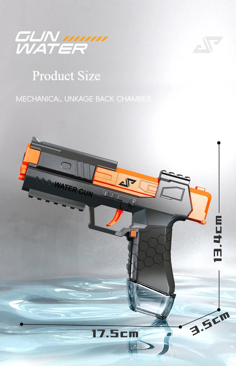 Water Battle Water Gun Manual Burst Water Gun Funny Pistol Toy for Summer Outdoor Beach Water Play Kids Pool Toys Boys Gifts