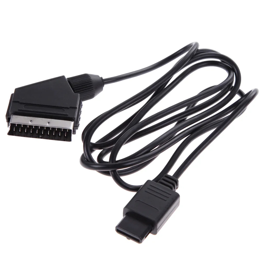SNES Gamecube and N64 Console A/V TV Video Scart RGB Cable 1.84m 21 Pin Euro Scart Plug