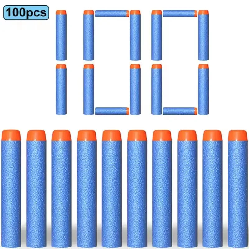 100/50pcs 7.2cm Refill Darts Bullets for Nerf N-Strike Elite Series Blasters Gun Soft Bullet Foam Guns Accessories Children Toy