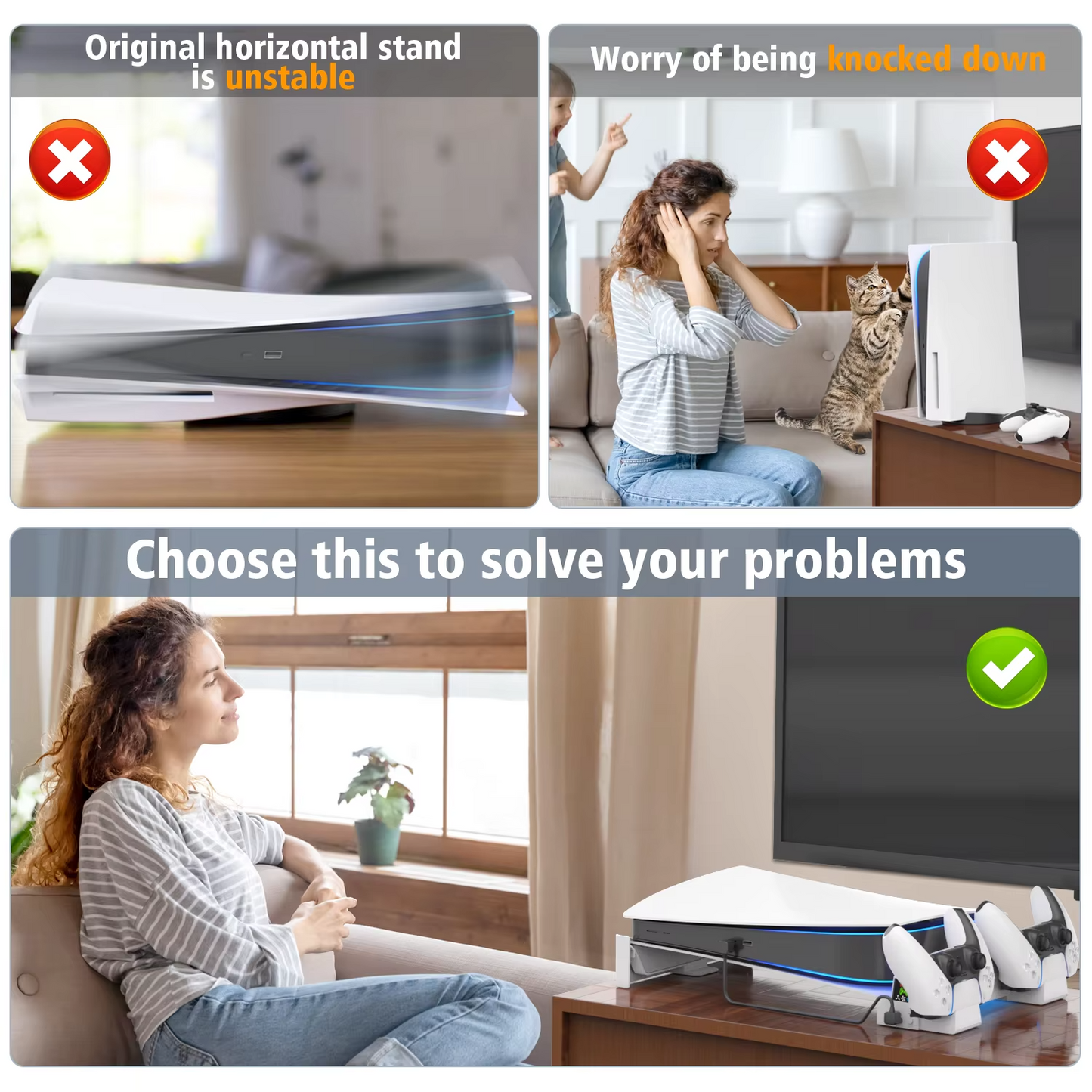 Stazione di Raffreddamento Silenziosa e Supporto per PlayStation 5