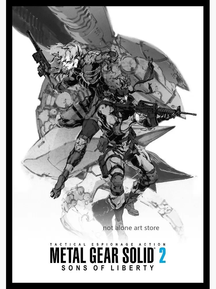 Metal Gear Solid Series Art Poster - Canvas Print Wall Decor for Game Enthusiasts