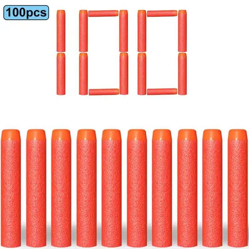 100/50pcs 7.2cm Refill Darts Bullets for Nerf N-Strike Elite Series Blasters Gun Soft Bullet Foam Guns Accessories Children Toy