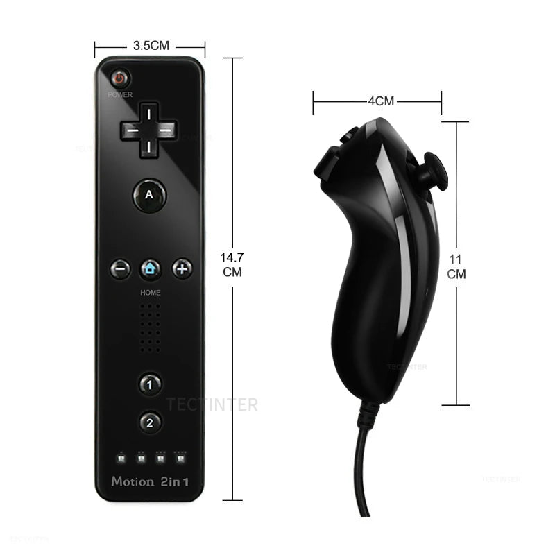 2 in 1 Wireless Controller For NS Wii Gamepad Set Motion Plus Remote Controller Joypad for NS Wii Games Control Accessories