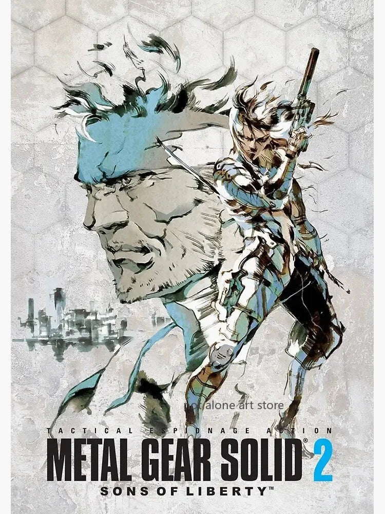 Metal Gear Solid Series Art Poster - Canvas Print Wall Decor for Game Enthusiasts