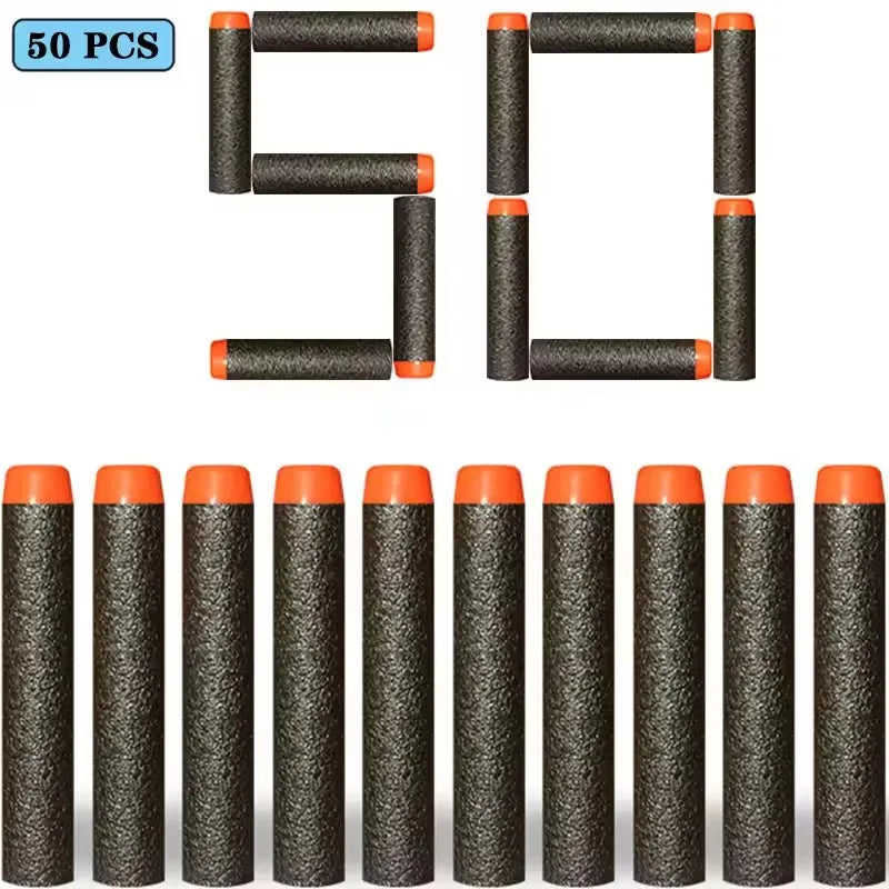 100/50pcs 7.2cm Refill Darts Bullets for Nerf N-Strike Elite Series Blasters Gun Soft Bullet Foam Guns Accessories Children Toy