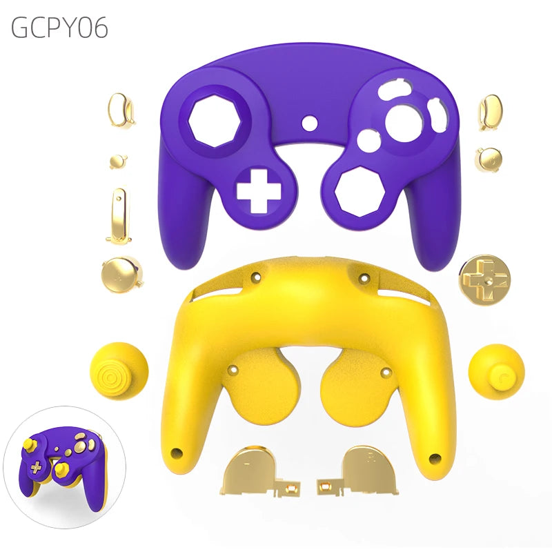 DATA FROG Custom GameCube Controller for Smash Shell Buttons Housing Gamepad Replacement Parts for NGC Joystick