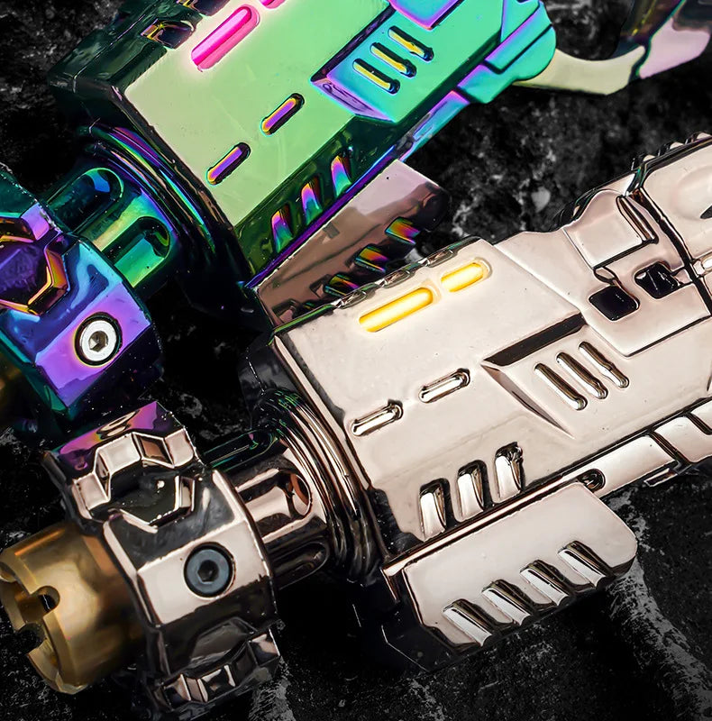 Metal Alloy Shell-Ejecting Toy Pistol Set Fun Shooting Sensory Toy Stress Relief EDC Office Desk Gadget Gift for Boys Adults