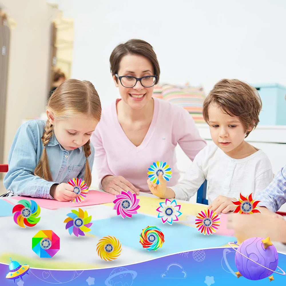 24PCS Mini Fidget Spinners Anxiety Stress Relief Sensory Toys for ADHD Birthday Party Favors Classroom Prizes Supplies
