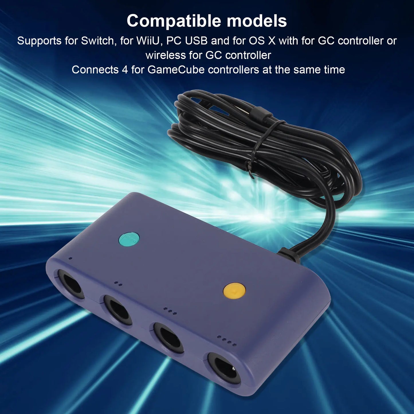 for Gamecube to PC Converter for Gamecube Controller Adapter 3 in 1 Game Controller Converter for Wiiu for Switch PC