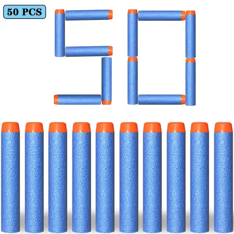 100/50pcs 7.2cm Refill Darts Bullets for Nerf N-Strike Elite Series Blasters Gun Soft Bullet Foam Guns Accessories Children Toy